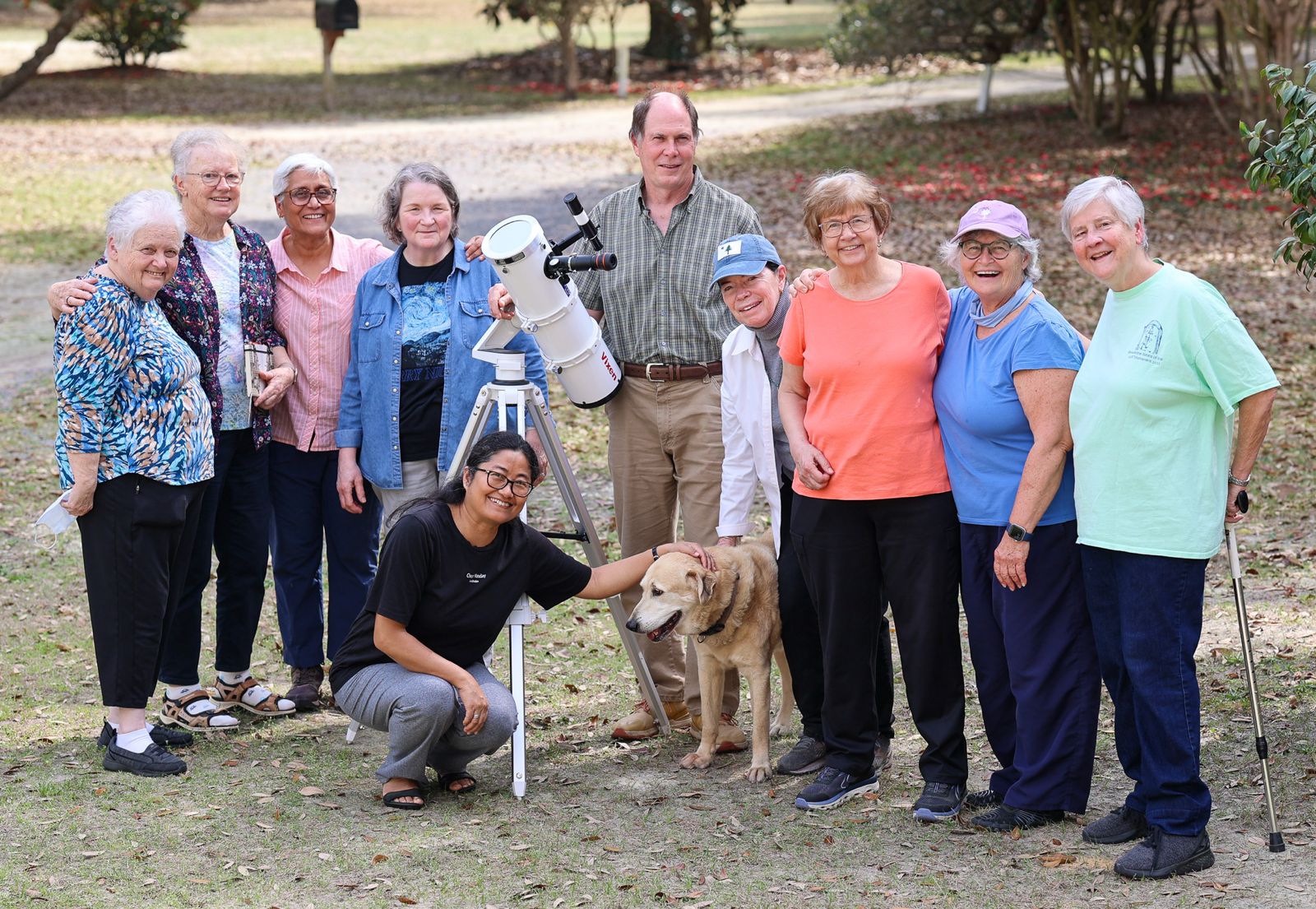 Stephan Martin with a stargazing group